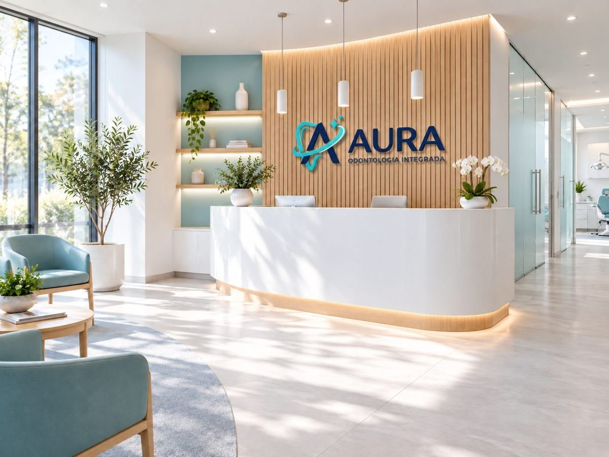 Onde tudo começa, recepção da Aura Odontologia Integrada