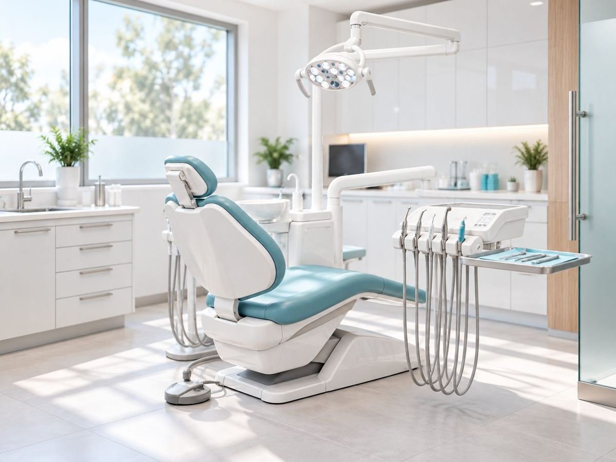 Sala de atendimento, consultório da Aura Odontologia Integrada